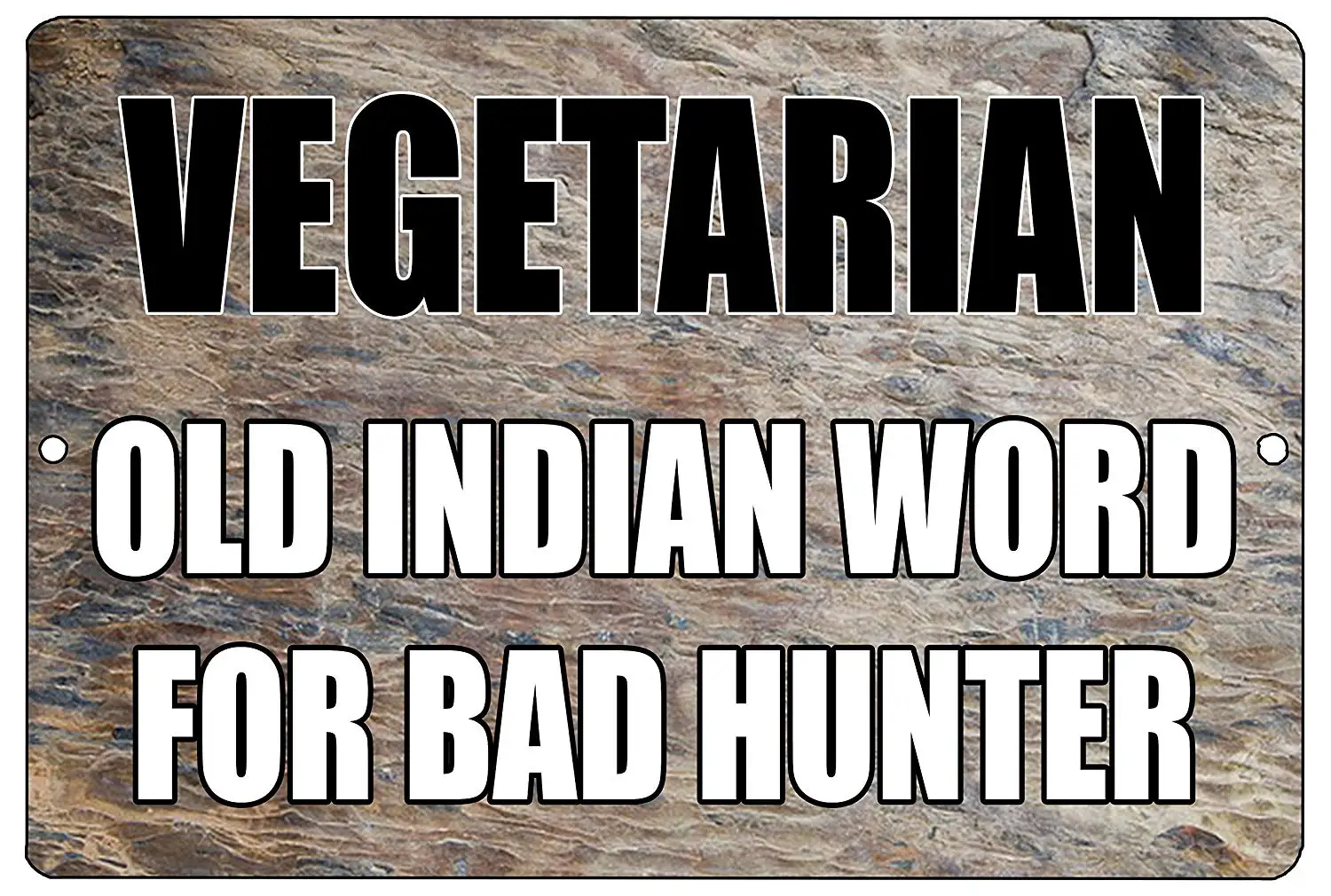 Забавный охотничий металлический оловянный знак украшение стены человек пещера