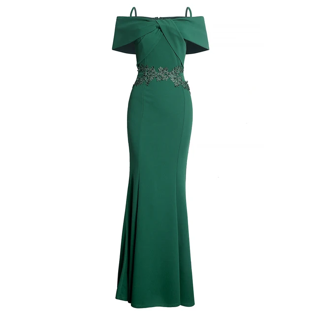 MD Wedding Party Sexy Dress 2022 New African Dresses For Women Beading Dashiki Ankara Outfits Kaftan Elegant Ladies Slim Gowns green