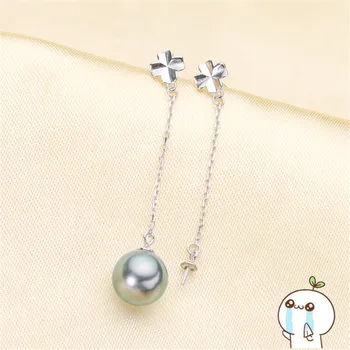 

Fashion Pearl Earrings Findings S925 Silver Plating Earrings Hooks Components Women DIY Jewelry Accessory