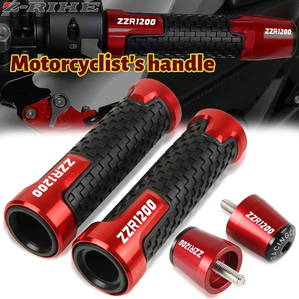 

For KAWASAKI ZZR1200 ZZR 1200 2002-2005 2004 2003 Motorcycle Accessories 78'' 22MM Handlebar Hand Grips Handle Bar Grip Cap Ends