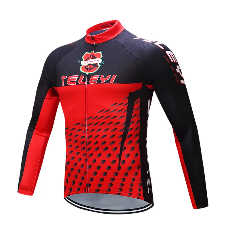 Мужская зимняя термо флисовая велосипедная Джерси Одежда для дорожного велосипеда Горный велоодежда MTB рубашка Топы Майо форма Одежда - Цвет: Jersey 10