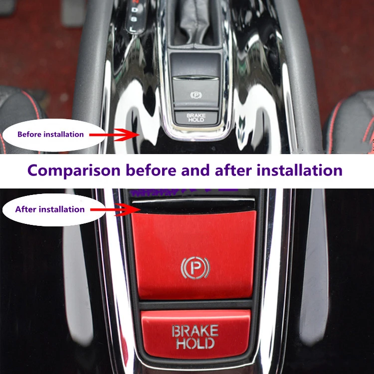 For Xrv For Honda Vezel Hrv Car Gear Position Handbrake Central Control Button Cover Trim Decor Decoration Cover Trims Interior Mouldings Aliexpress