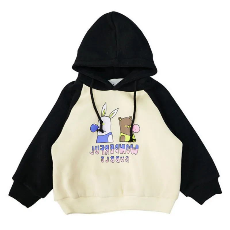 New Children Girls Hoodies Cute Autumn Winter Tops Hooded Long Sleeve SweatShirt for Boys