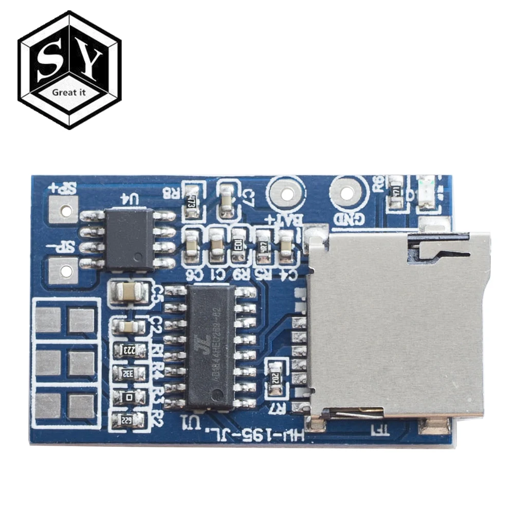 1 шт. Great IT GPD2846A TF карта MP3 декодер плата 2 Вт модуль усилителя для Arduino GM модуль питания