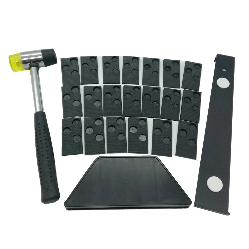 

23 Pcs Multifunction Repairing Easy Use Spacers Installation Tool Home Durable Decorating Wooden Floor Kit Metal Mounting DIY