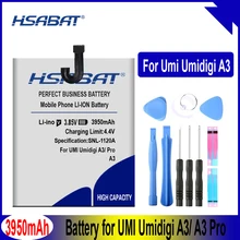 HSABAT A3 Pro 3950mAh аккумулятор для UMI Umidigi A3 A3 Pro батареи