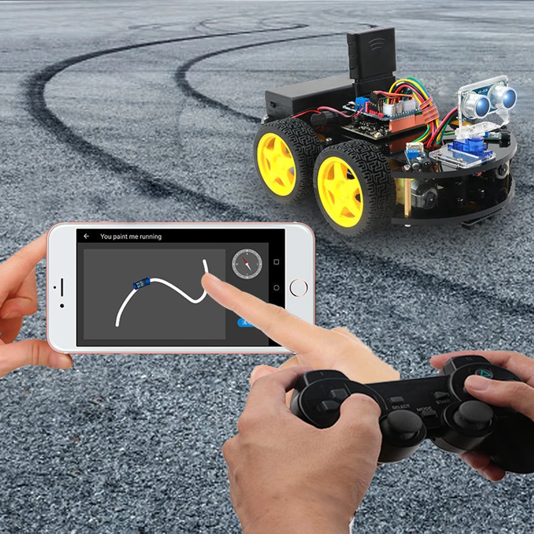DIY Obstacle Avoidance Smart Programmable Robot Car Educational Learning Kit For Arduino UNO Interactive Game Educational Toys