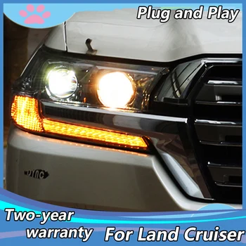 

Car styling for Toyota 2016-2018 Land Cruiser all LED headlight LED DRL Land Cruiser Head Lamp LED beam headlight