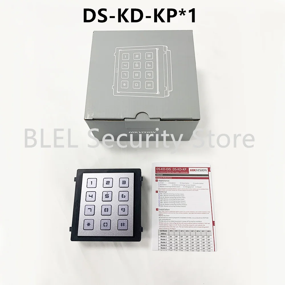 Original Hikvision DS-KD8003-IME1 Video Intercom Module Door Station Access DS-KD-ACF1 DS-KD-ACF2 DS-KD-ACW1 DS-KD-KP apartment intercom system with door release Door Intercom Systems