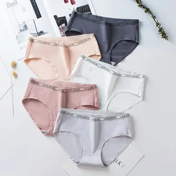 

Women Sexy Lace Panties Comfortable Breathable Ropa Interior Femenina Low Waist Cotton Woman Briefs Seamless Panties Female