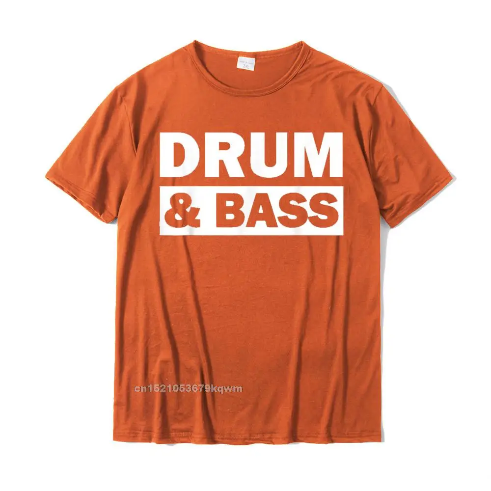 On Sale Men Top T-shirts Crewneck Short Sleeve 100% Cotton Slim Fit Tops & Tees Casual T Shirt Free Shipping Drum and Bass Music dnb Shirt for DJs__3983 orange