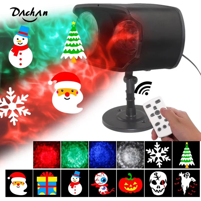 

Holiday Decoration Projector IP65 Moving Snow Outdoor Garden Laser Projector Lamp Christmas Snowflake Laser Light For Xmas Party