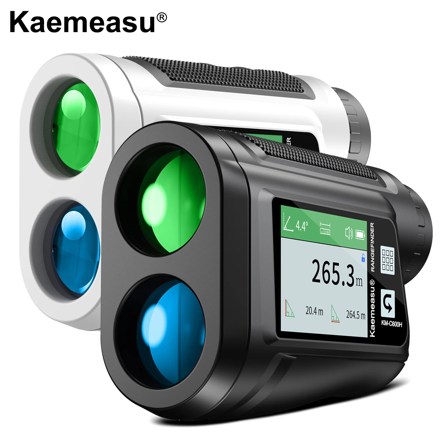 LCD Laser Rangefinder Telescope Hunting Outdoor Golf Voice Caddy Tape Measure Range Finder Case Roulette