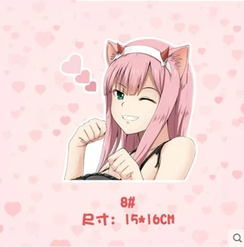 

LEFT SIDE Car Sticker Waterproof Sunscreen Cartoon Anime Car Scratch Stickers Creative Rear Window Stickers