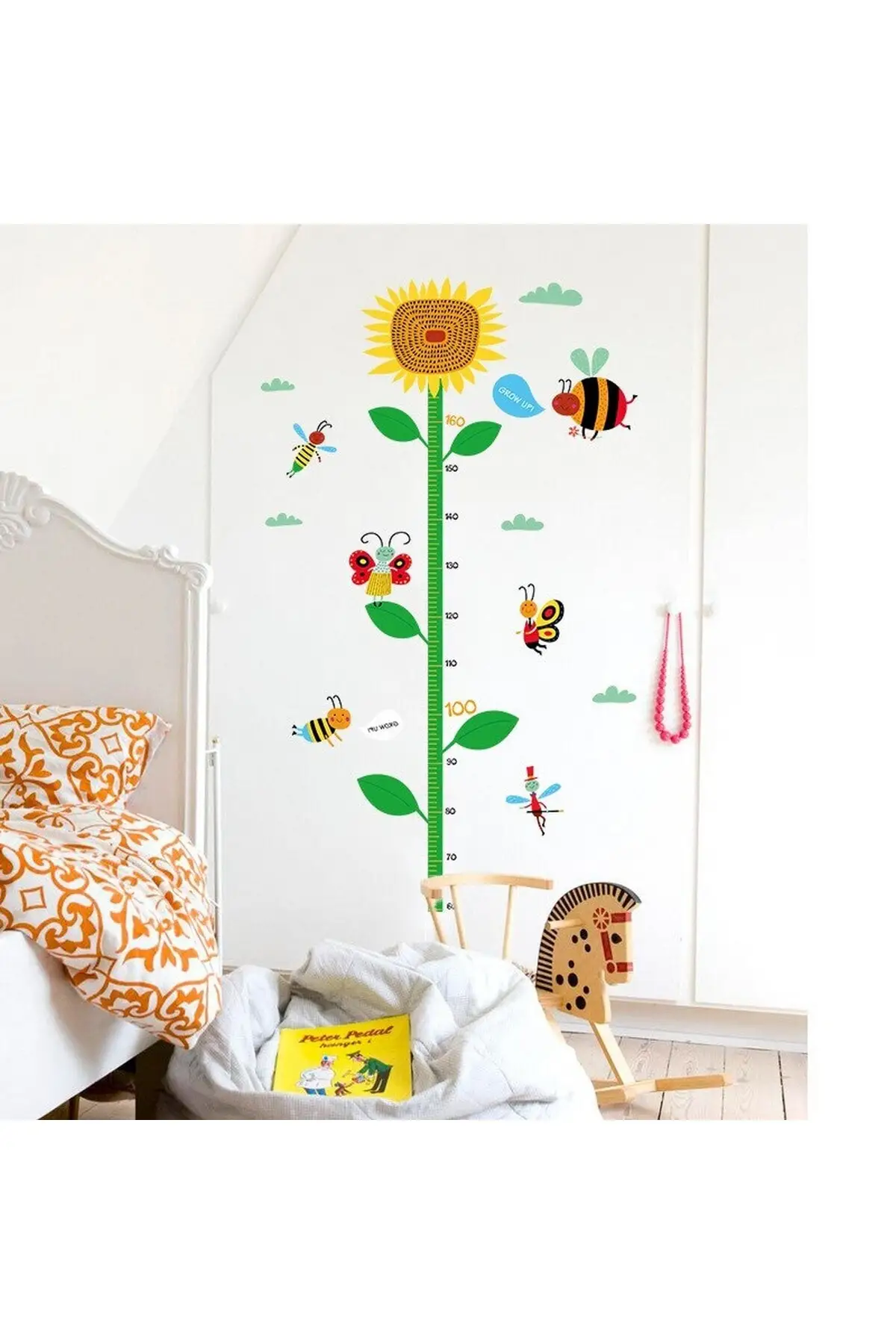 

78 X130 CM Size And Development Measures Sunflower Kids Room Decor Wall Sticker Quality Convenient Fashionable Design Pleasing Appearance 2021 trend