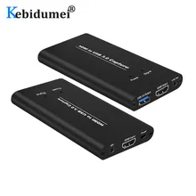 USB3.0 HDMI 4K 60Hz видеозахвата HDMI к USB карта видеозахвата Dongle игра потоковая прямая трансляция с микрофоном вход
