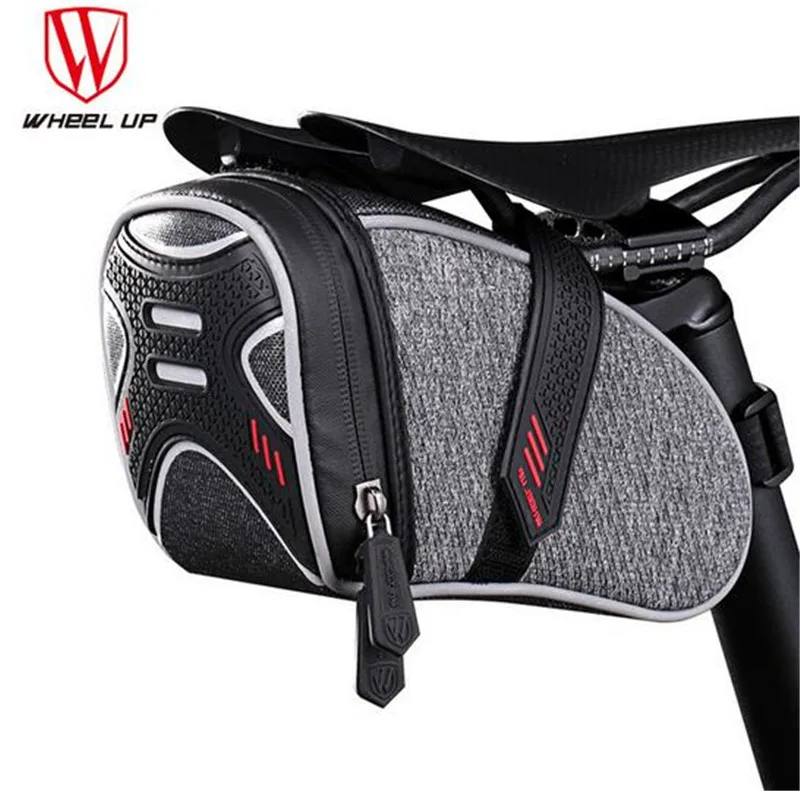 

Wheelup Bicycle Saddle Bag Rainproof Reflective Cycling Bike With Ligh Hook Tube Rear Tail Seatpost Bag Bike Accessories