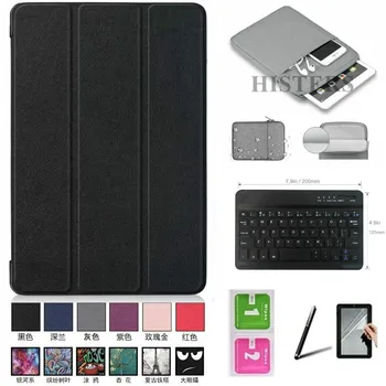 

Acessories For Lenovo Tab P10 TB-X705L TB-X705F Smart Wake-Sleep Cover Case+Bluetooth Keyboard+Sleeve Pouch+Film+Stylus+Wipes