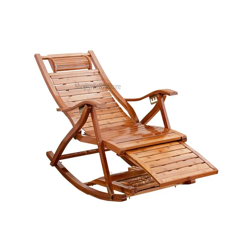 Складное кресло-качалка из бамбука для взрослых домашнее siesta Крутое кресло