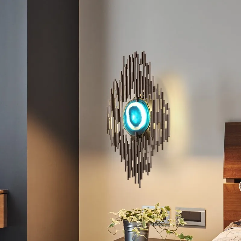 

Modern Minimalist Glass crystal LED Wall lamp Gold Indoor Living Room Bedroom Bedside Wall Lights Porch Sconce Lampe Luminaria