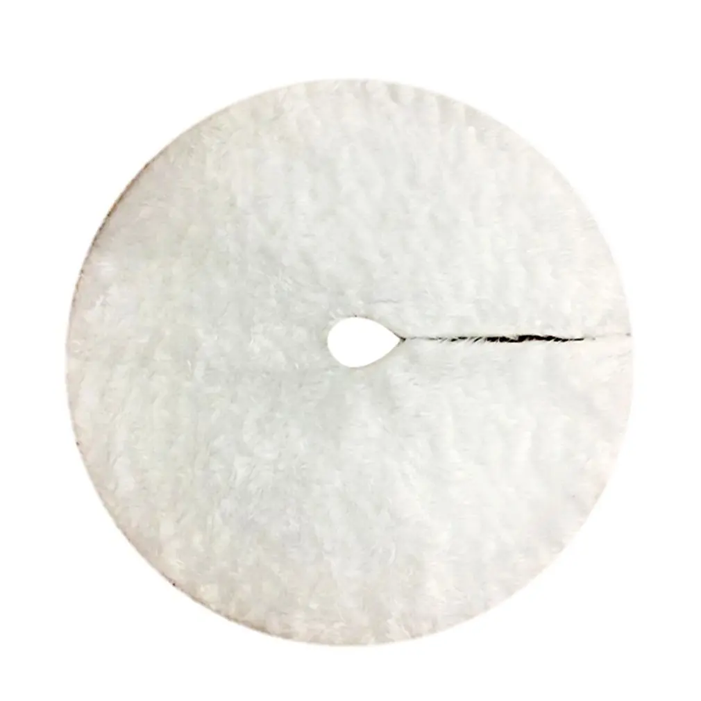

Pure White Plush Christmas Tree Skirt Christmas Plush Tree Skirt 78Cm 90Cm Christmas Tree Decorations