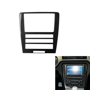 

For Ford Mustang 2009-2013 Carbon Fiber Sticker Central Control CD Panel Cover Trim Interior Moulding Decoration Sticker Styling