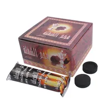 100pcs/pack Hookah Shisha Charcoal Coal Quick-light Scentless Smokeless Coconut Premium Hookah Shisha Incense Charcoal Coal