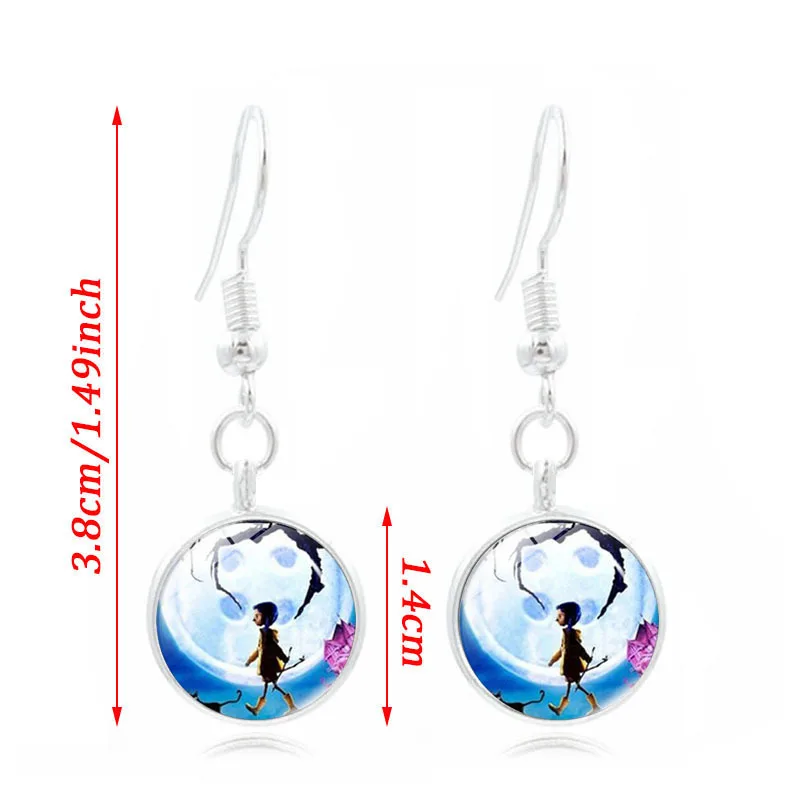 1Set New CORALINE Time Gem Necklace Earrings Bracelet Movie Coraline Pendants Ghost Mother Props Neil Gaiman Cosplay Ornament (1)