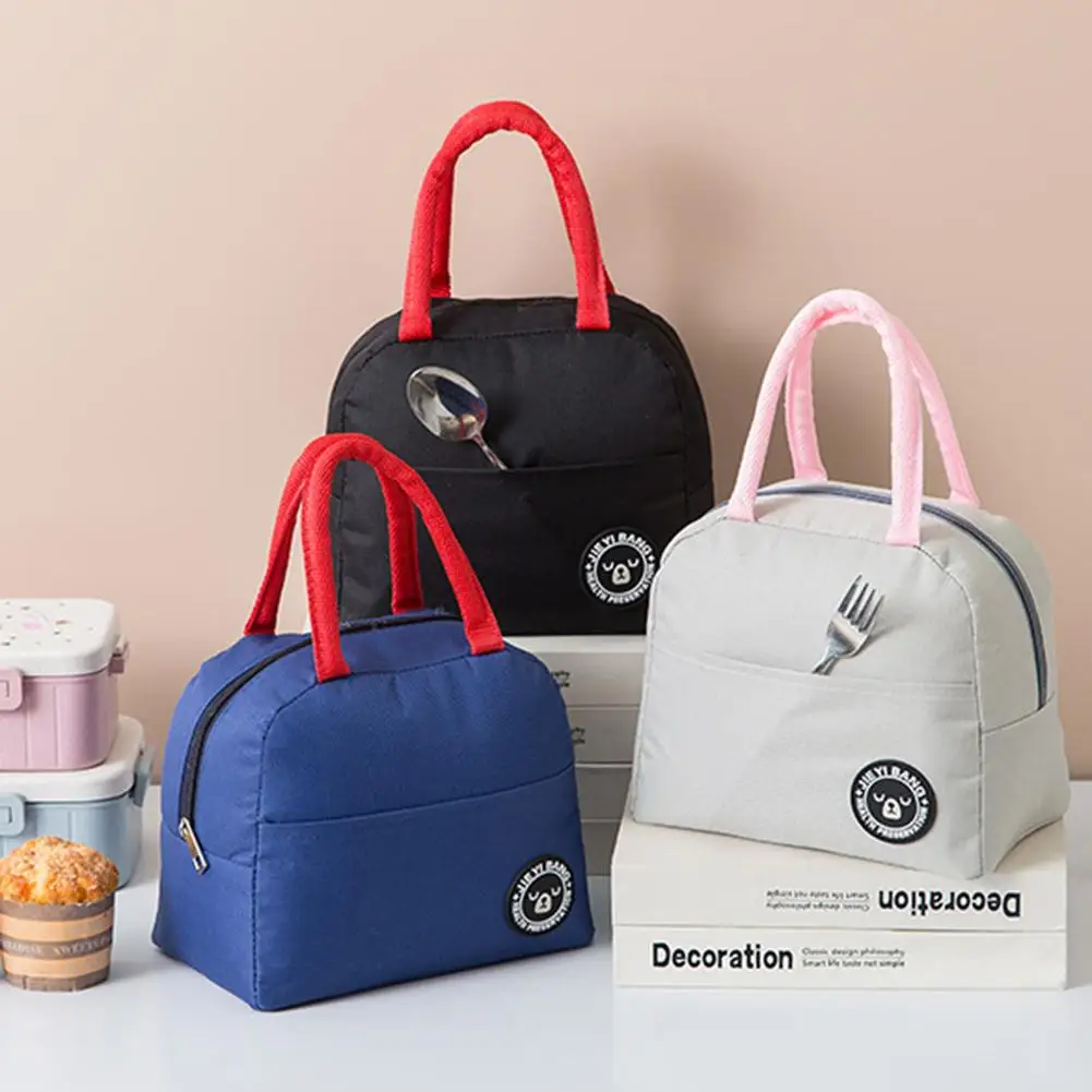 

Thermal Lunch Bag Box Waterproof Oxford Cloth Insulation Lunchbox Tote Large Capacity Storage Bags Bento Food Insulated Handbag