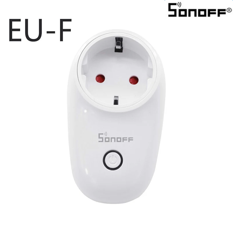 Sonoff S26 умный дом, wi-fi переключатель, ЕС, США, Великобритания, AU, CN вилка, Домашняя автоматизация, удаленная умная розетка, работает с eWelink Alexa Google Home - Комплект: EU-F