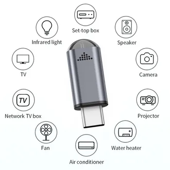 

Micro USB Type-C Interface Wireless Infrared Remote Control Adapter Smart App Control phone Transmitter For Android Phones