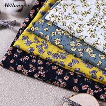 

1.42m*2m Cotton Quilting Fabric Sewing Bed Sheet Dress Making Floral Cotton Fabric For Patchwork Needlework Diy Handmade