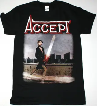 

Accept Accept 1979 Black T Shirt Heavy Metal Udo Saxon Krokus Warlock