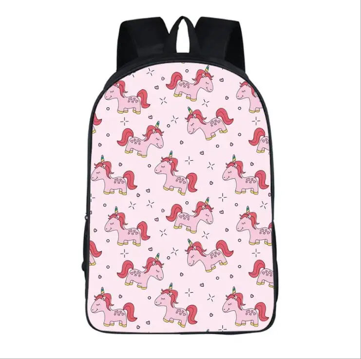 11 Mochila Funny Unicorn Backpack Women Backpack School Bag for Teenage Girls Boys Waterproof Backpack Fashion Travel Shoulder Bag - Цвет: 11