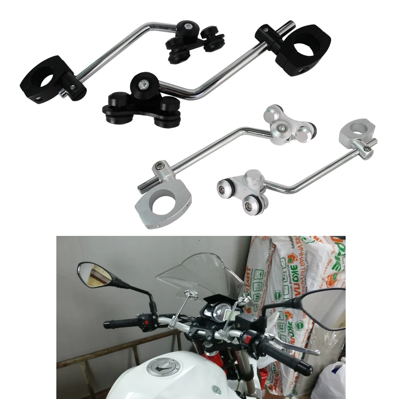 Universal Motorcycle Windscreen Bracket 7/8" 22mm Standard Handlebar