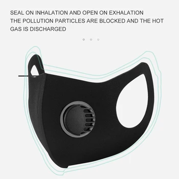 

Anti-Haze Sponge Mask Respirator Valve Mask Washable High Density Sponge Mask Sponge Dust-Proof Cloth Face Cover