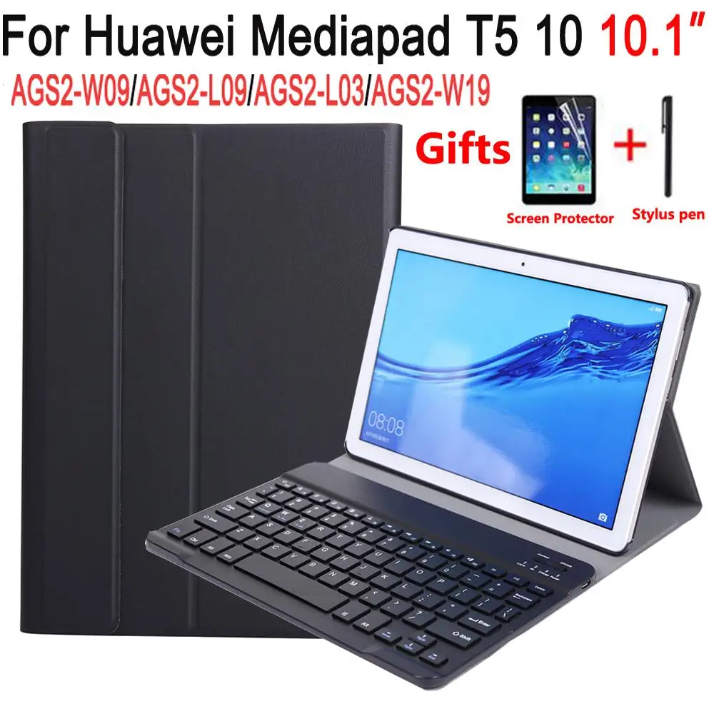 

Bluetooth Keyboard Case for Huawei Mediapad T5 10 10.1 AGS2-L09 AGS2-W09 AGS2-L03 Case Keyboard for Huawei T5 10 10.1 Cover