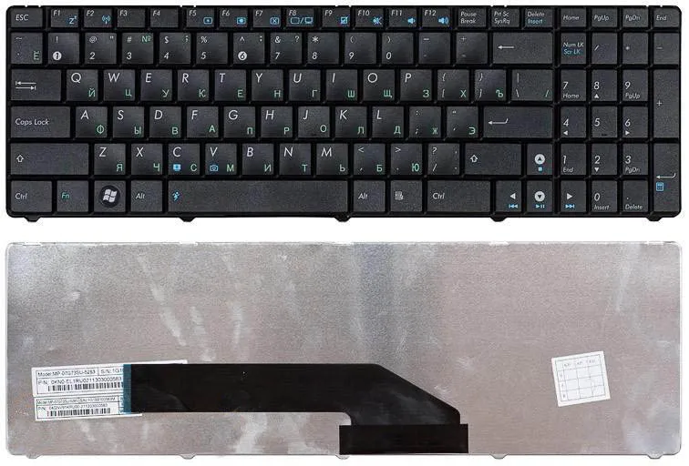 Keyboard for Asus K50 K51 K60 K61 K62 x5d X50 X51 X70 K70 K72 series P/N: 04gnv33kus04-3 04gnv91kru00-1 04gn | Компьютеры и офис