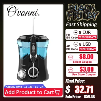 

Electric Oral Irrigator Teeth Cleaner Care Dental Flosser SPA Water Flosser with Adjustable Pressure+ 7 Pcs Jet