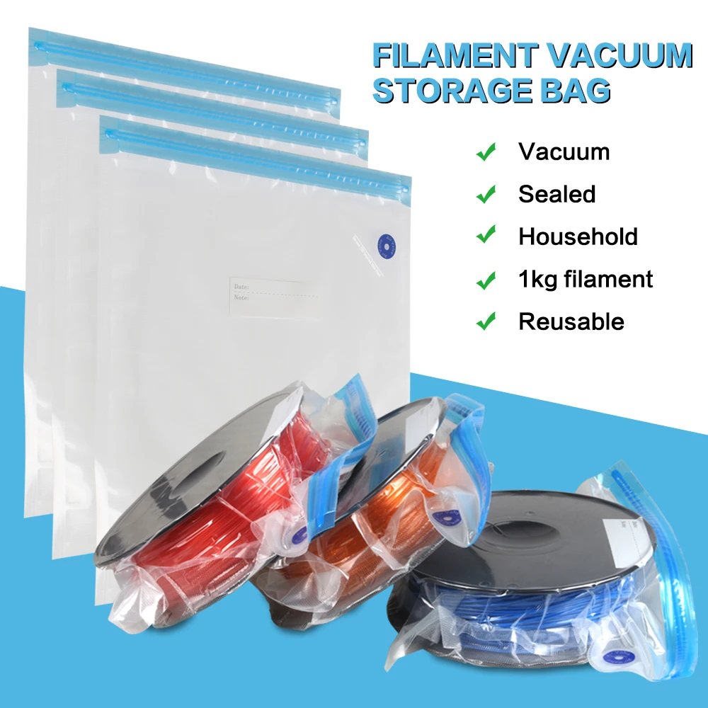 filament polycarbonate LERDGE 3D Printer Parts PLA/ABS/PETG Filament Bag Vacuum Compression Keep Dry Safekeeping and Dust-proof Save space Storage Bags 3d printer filament pla