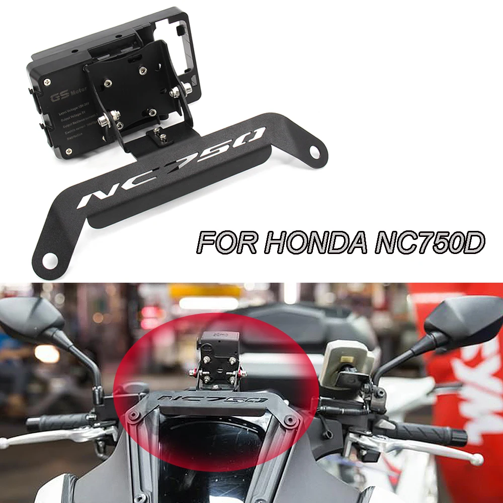 

Motorcycle For HONDA NC750D NC 750D NC750 D Front Phone Stand Holder Smartphone Phone GPS Navigaton Plate Bracket