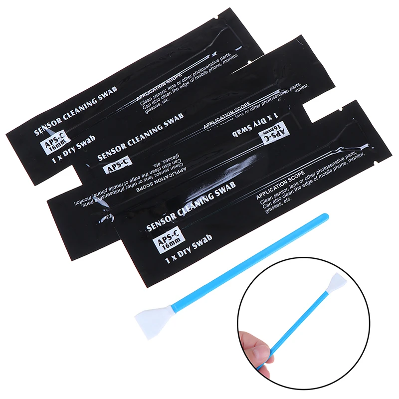 5 unids/pack CÁMARA DE LIMPIEZA Sensor Kit de bastoncillos lente de cámara Digital Swab limpiador cepillo de limpieza de microfibra
