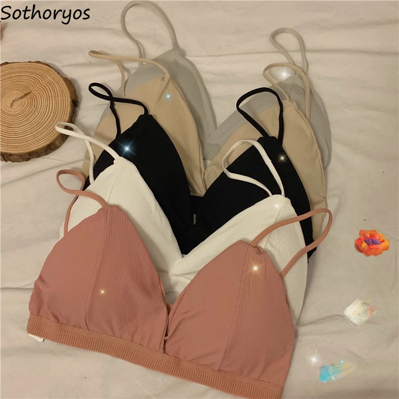 Женские бюстгальтеры с треугольной чашкой нижнее белье для девушек простое