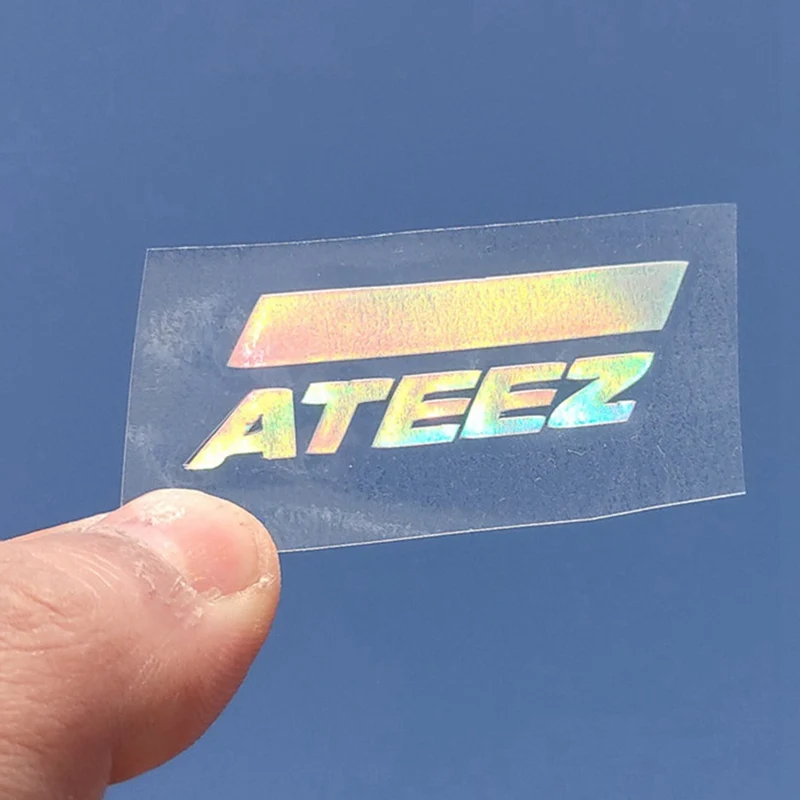 ATEEZ Лазерная ПВХ наклейка креативная Радужная цветная наклейка для украшения ноутбука телефона