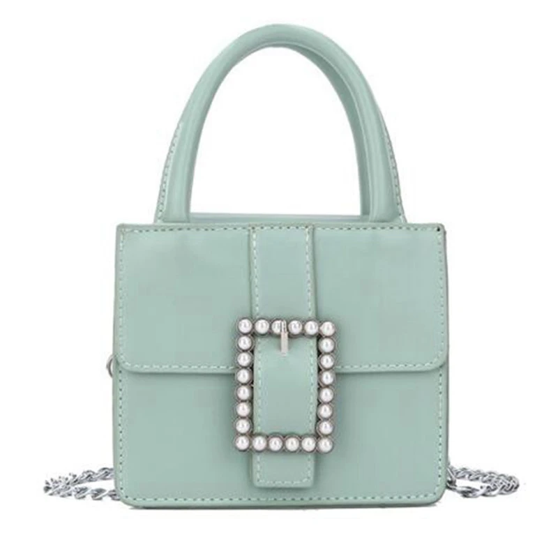 

ABZC-Elegant Small Handbag Ladies New Mini Wallet and Handbag Pearl Chain Single Shoulder Diagonal Package