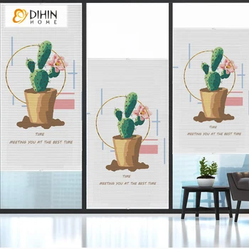 

DIHIN HOME Pastoral Style 40-50% Half Blackout Cellular Honeycomb Blinds Shades Home Decor For Living Room Customize Curtains