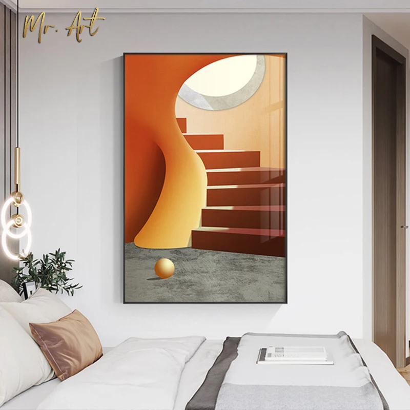 

Abstract Dream Interior Building Landscape Canvas Print Paintings Wall Art Posters Pictures for Living Room Home Decoration