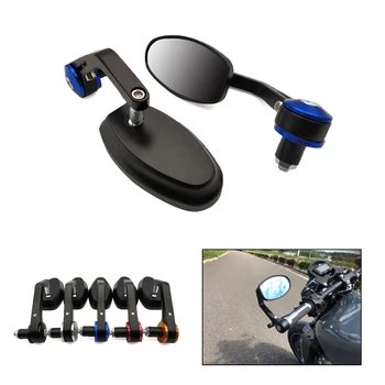 

Universal Motorcycle 7/8" 22mm Rear View Handle End Side Rearview Mirrors For Honda VTX1300 CB R650F 650F VF750 VFR 750 800 RC51