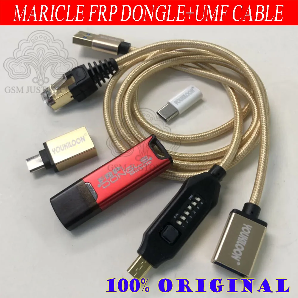 100% оригинальный новый ключ miracle frp/ключ frp tool dongle + кабель umf all boot (все в одном