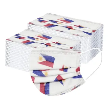 

Kids Children's Baby Mask 50pcs Disposable Cartoon printing mouth Face Mask 3 Layers Ply Filter Earloops face Mask Mondkapjes